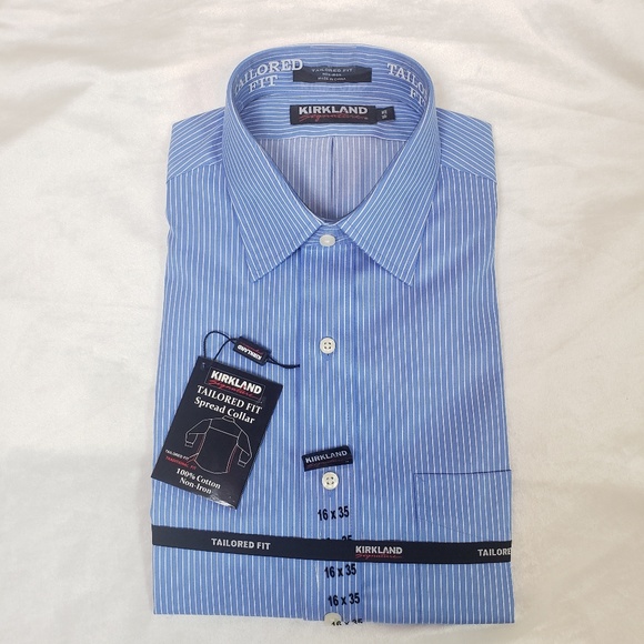 kirkland tailored fit dress shirts